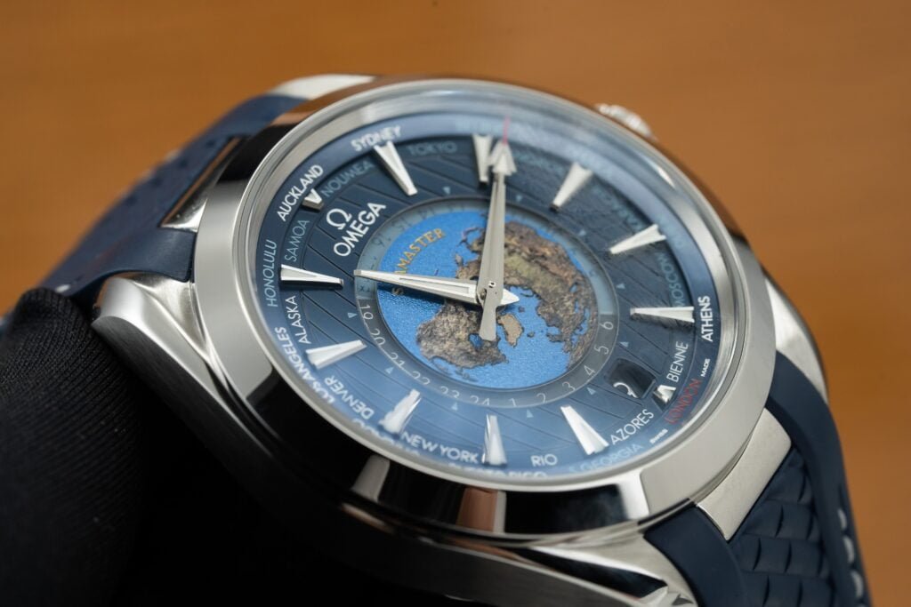 Omega Watch Seamaster Aqua Terra Blue Dial Rubber Strap 43mm