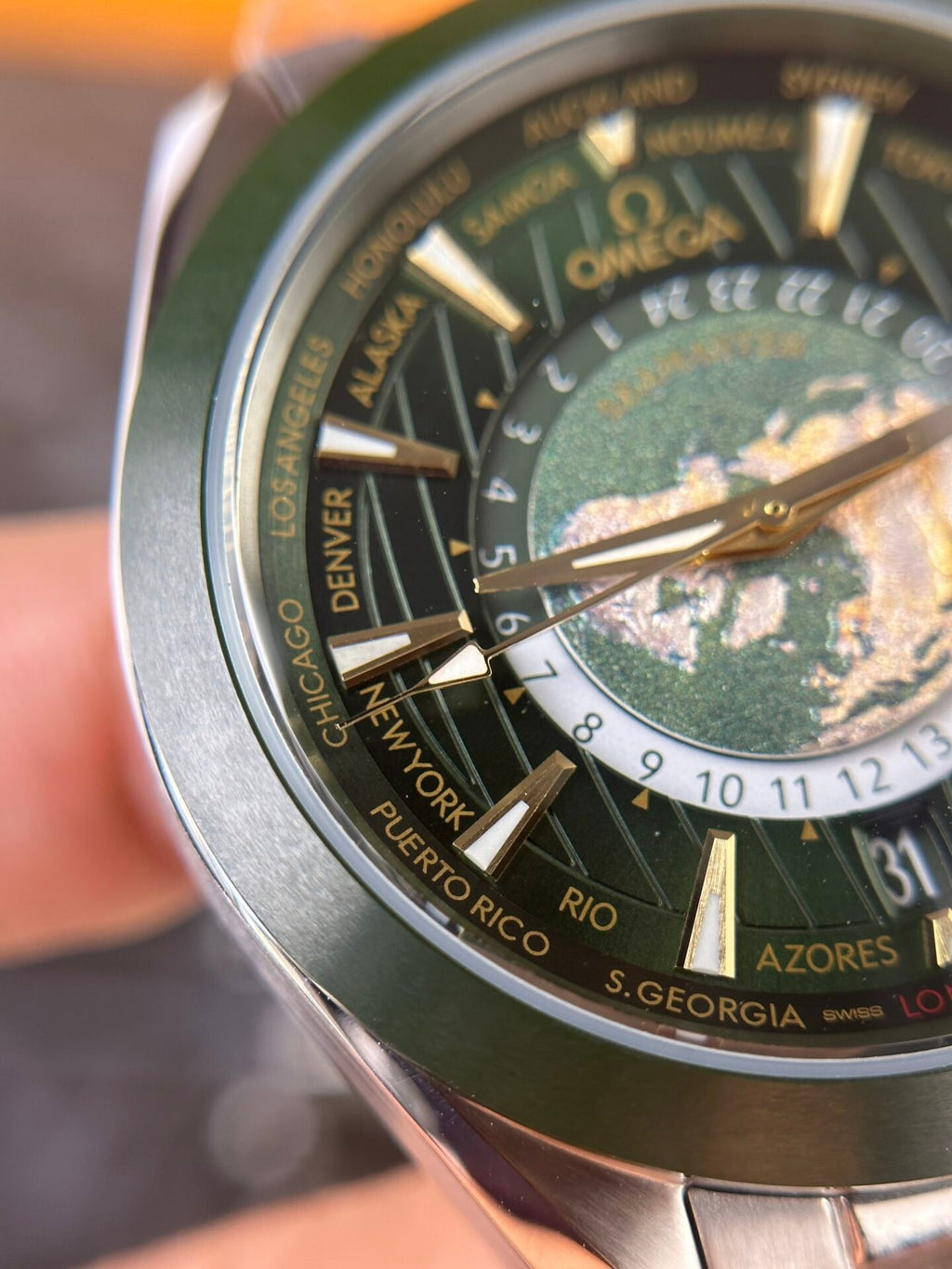Omega Watch Seamaster Aqua Terra Dial Green 43mm