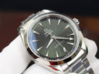 Omega Watch Seamaster Aqua Terra Green Dial Metal Wire 41mm