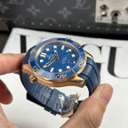 Omega Seamaster Diver 300M Watch Blue Dial Rubber Strap 42mm