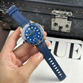 Omega Seamaster Diver 300M Watch Blue Dial Rubber Strap 42mm
