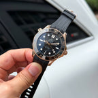 Omega Seamaster Diver 300M Sedna Rose Gold Watch Black Dial 42mm