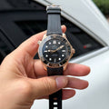 Omega Seamaster Diver 300M Sedna Rose Gold Watch Black Dial 42mm