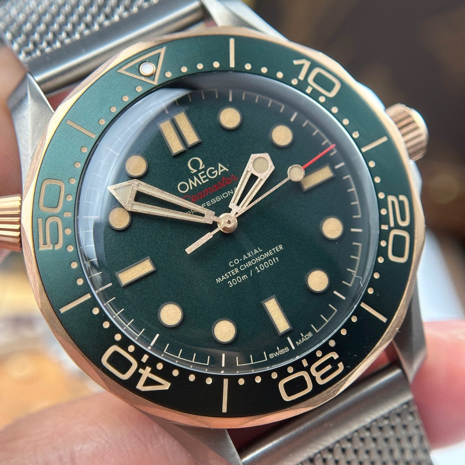 Omega Seamaster Driver 300 Watch Green Dial 42mm