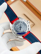 Omega Seamaster Planet Ocean 600M Watch White Dial Rubber Strap 43,5mm