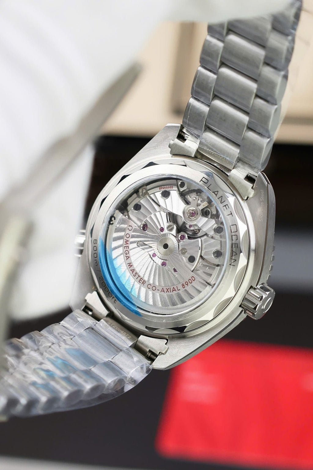 Omega Seamaster Watch Planet Ocean Metal Wire 43.5mm