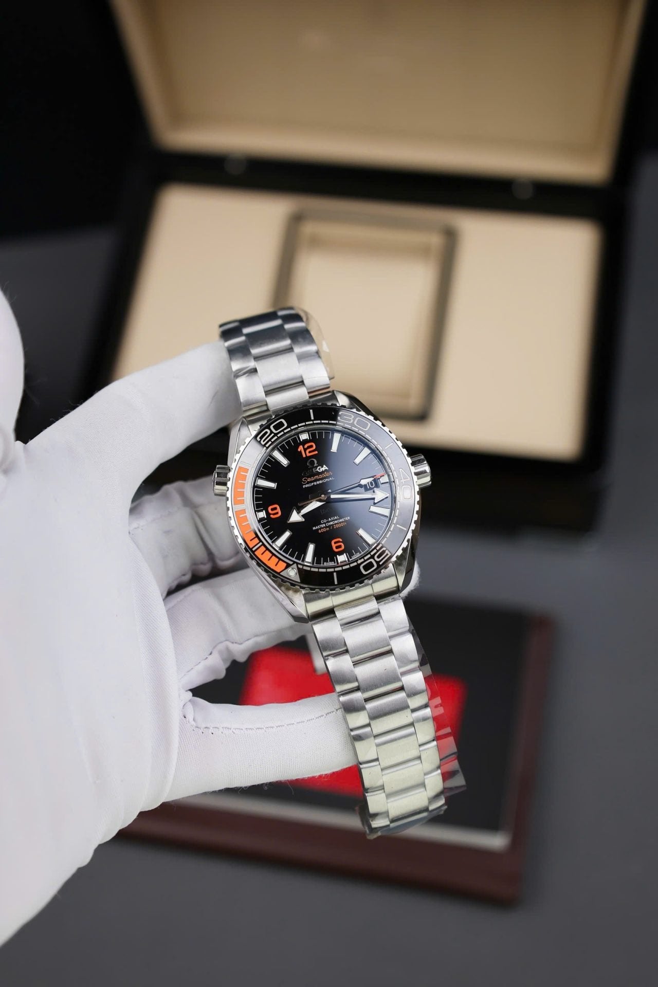 Omega Seamaster Watch Planet Ocean Metal Wire 43.5mm