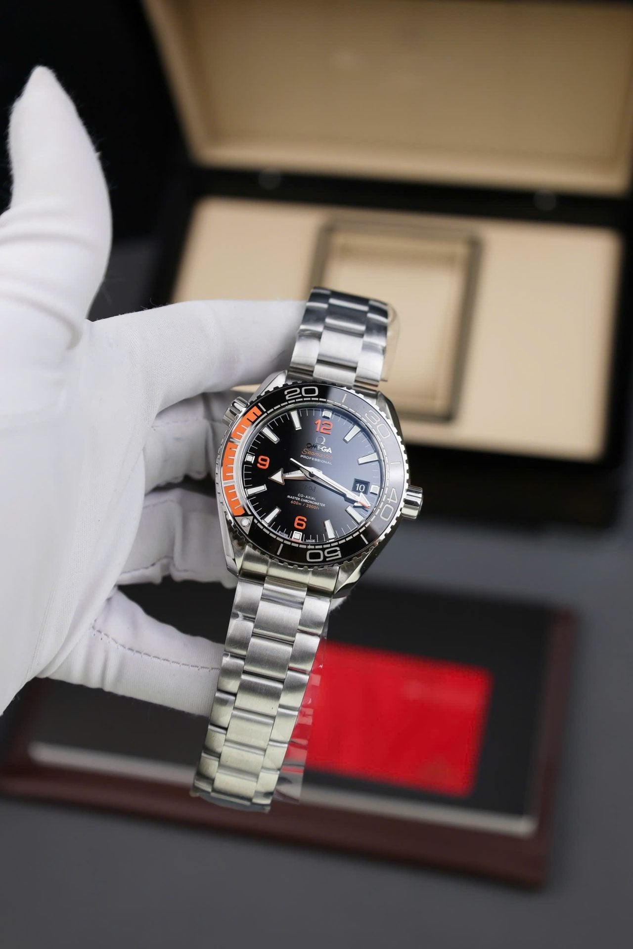 Omega Seamaster Watch Planet Ocean Metal Wire 43.5mm