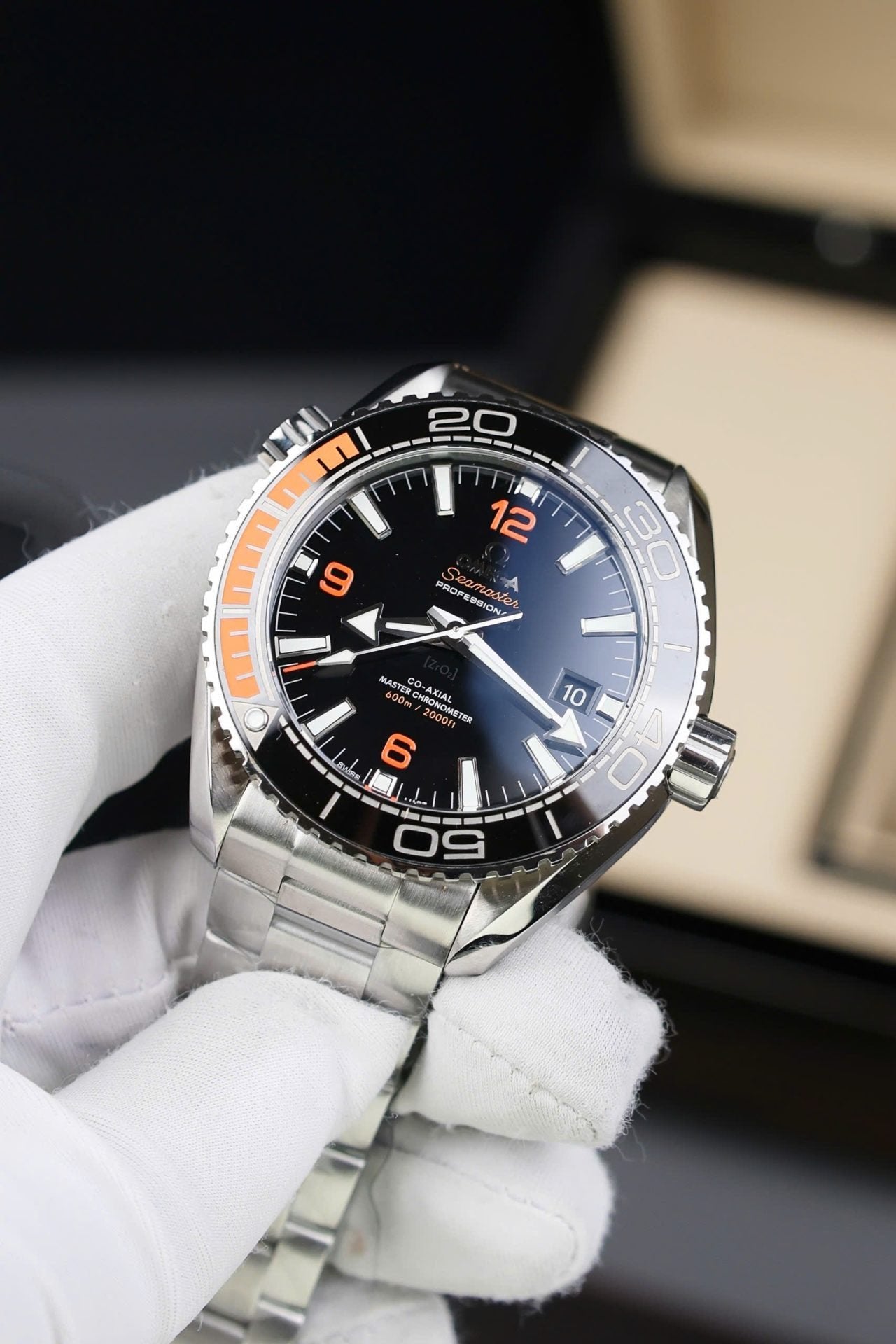 Omega Seamaster Watch Planet Ocean Metal Wire 43.5mm