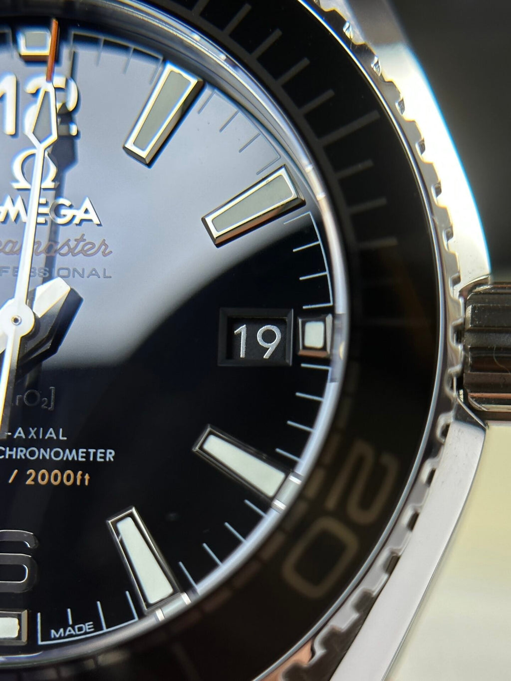 Omega Seamaster Planet Ocean Watch Black Dial 39.5mm