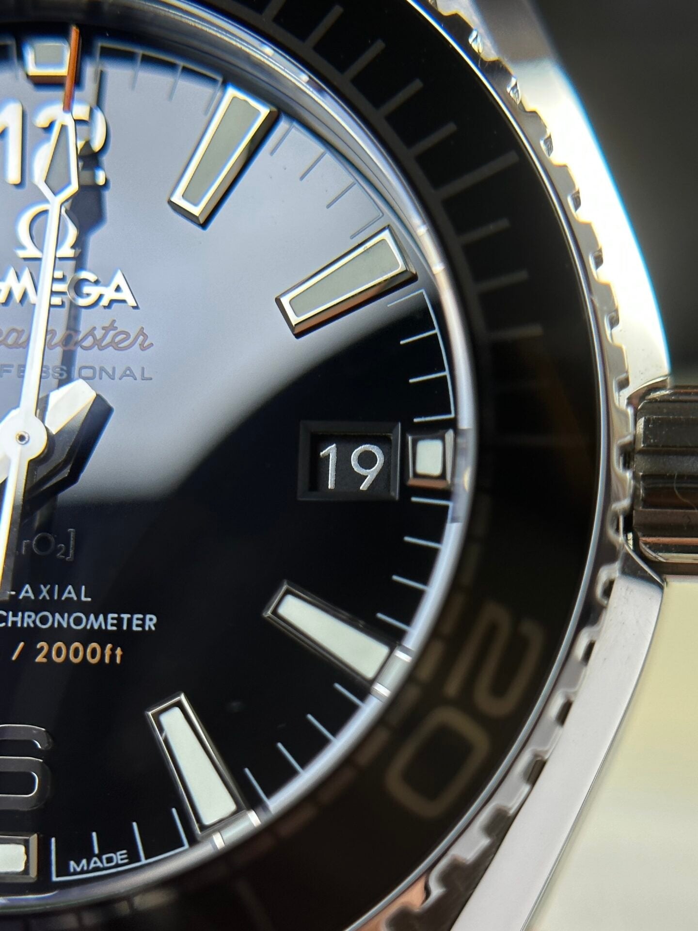 Omega Seamaster Planet Ocean Watch Black Dial 39.5mm