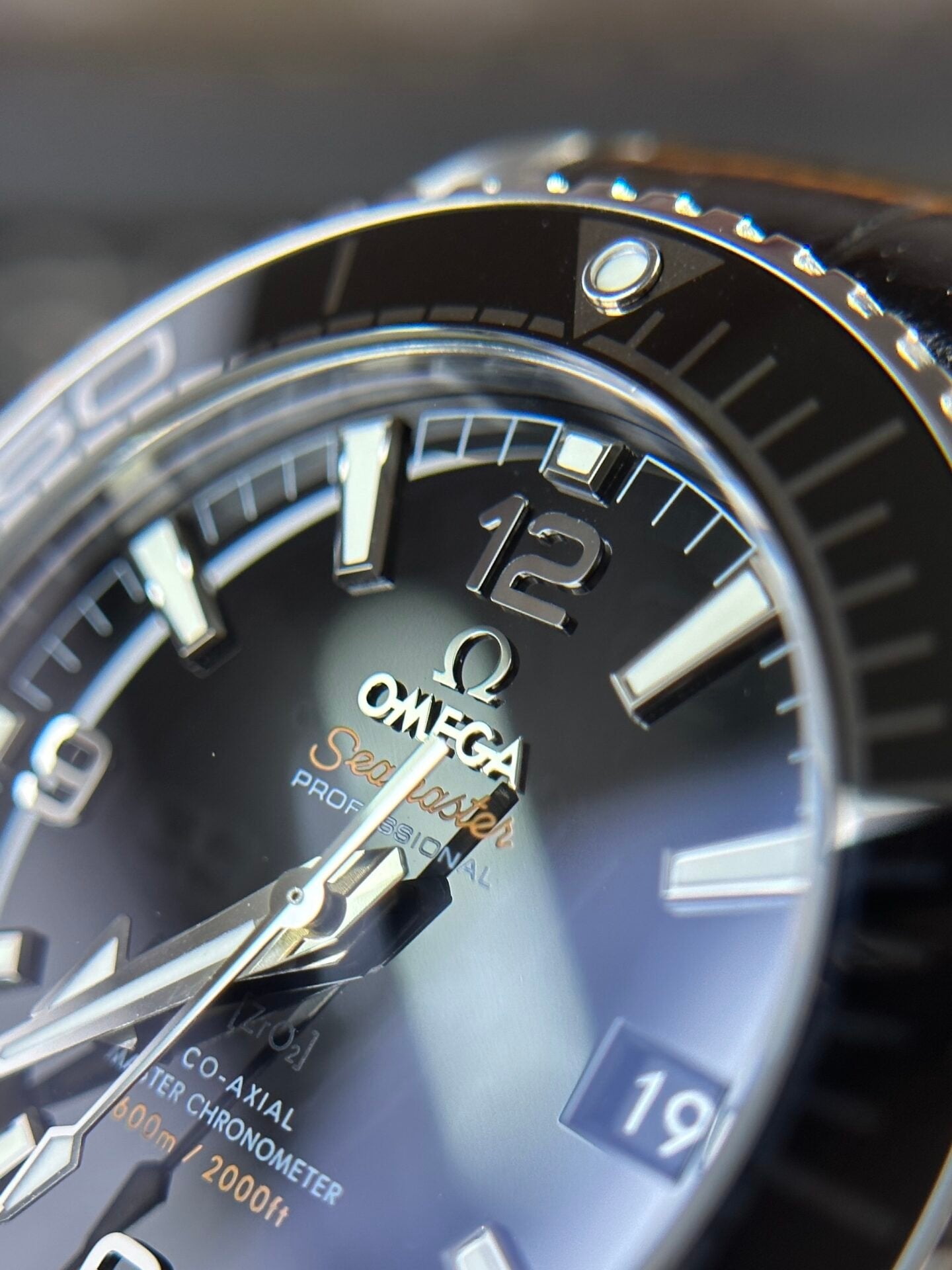Omega Seamaster Planet Ocean Watch Black Dial 39.5mm