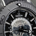 Omega Seamaster Planet Ocean Worldtimer Watch Black Ceramic 45.5mm