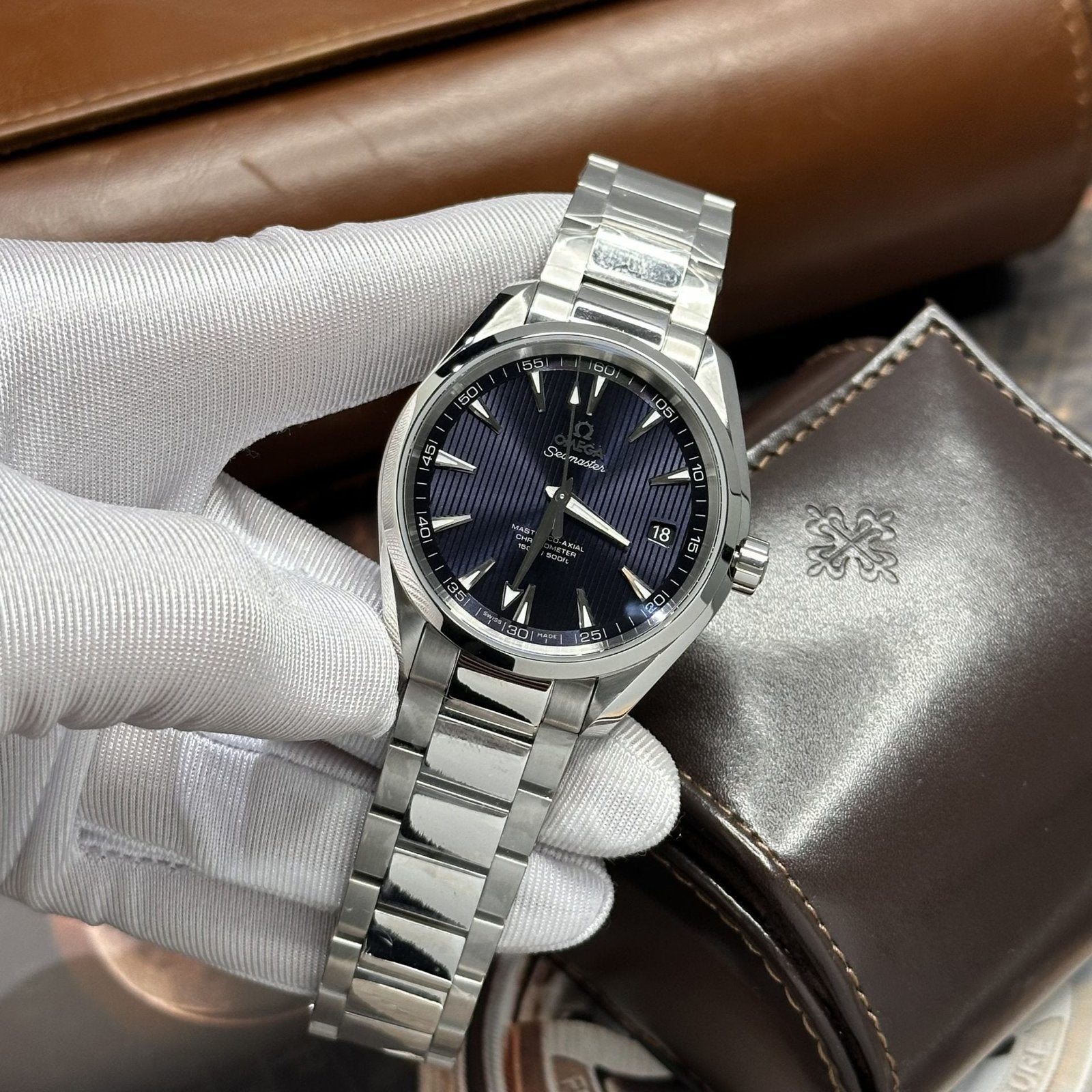 Omega Seamaster Watch Blue Dial 41mm