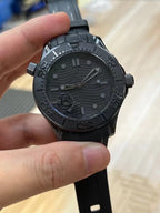 Omega Seamaster Watch Black Ceramic Case Rubber Strap 42mm
