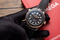 Omega Watch Seamaster Black Dial Rubber Strap 42mm