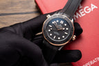 Omega Watch Seamaster Black Dial Rubber Strap 42mm