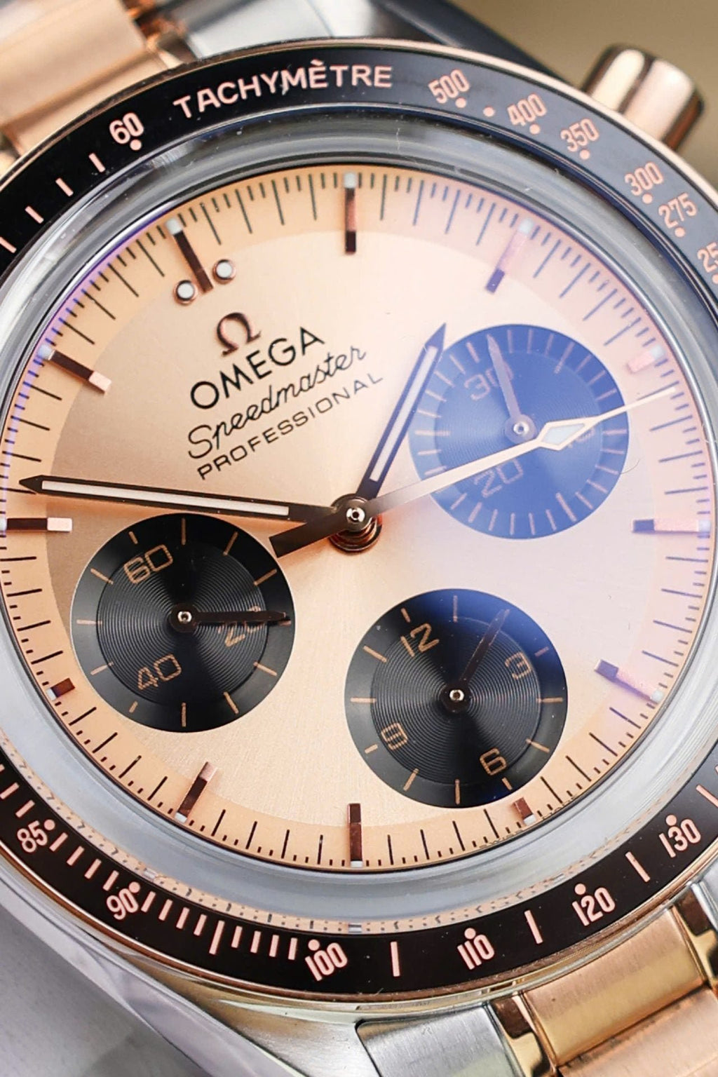 Omega SpeedMaster Watch MoonWatch Demi Rose Gold 42mm