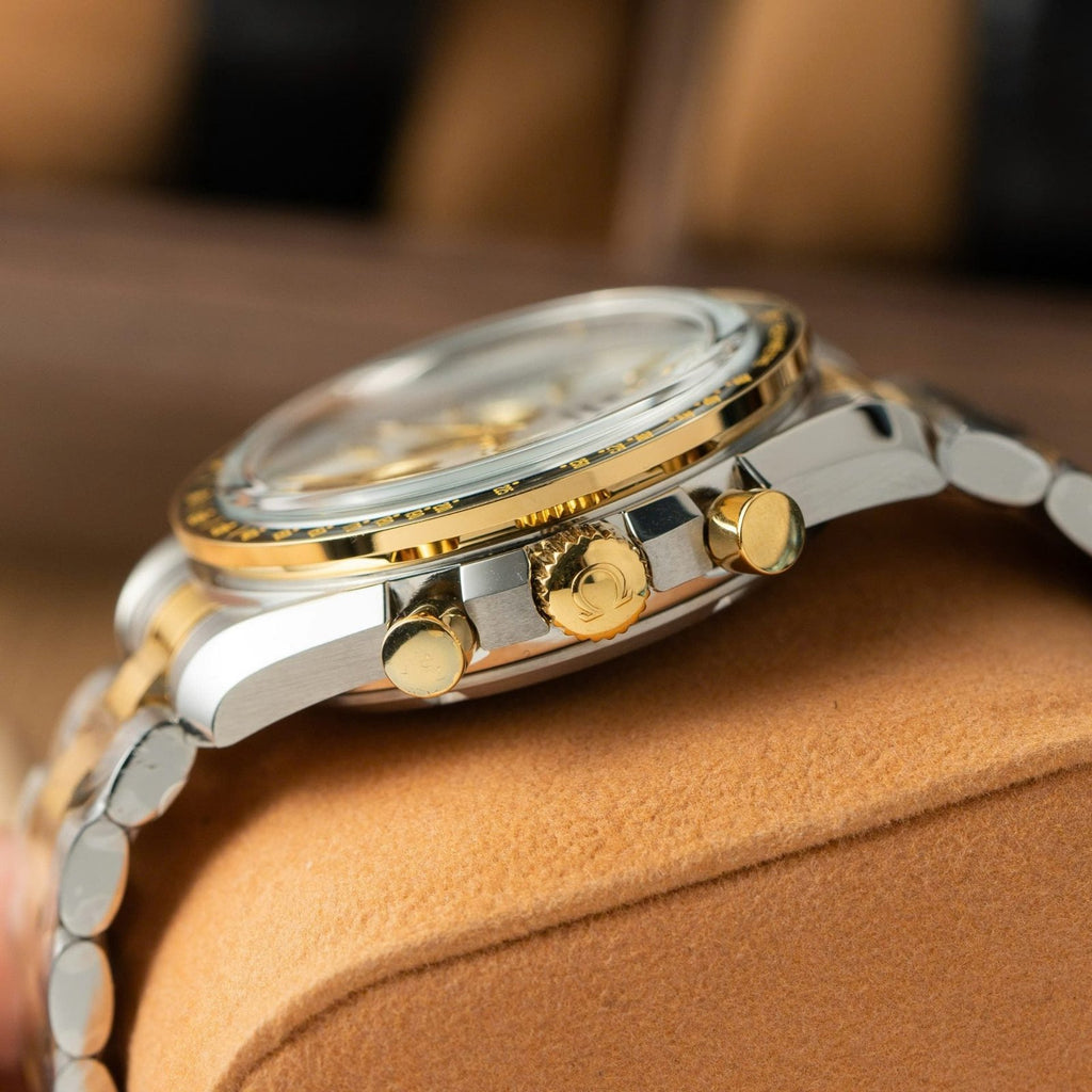 Omega SpeedMaster MoonWatch Chronogarph Demi Gold Watch 42mm