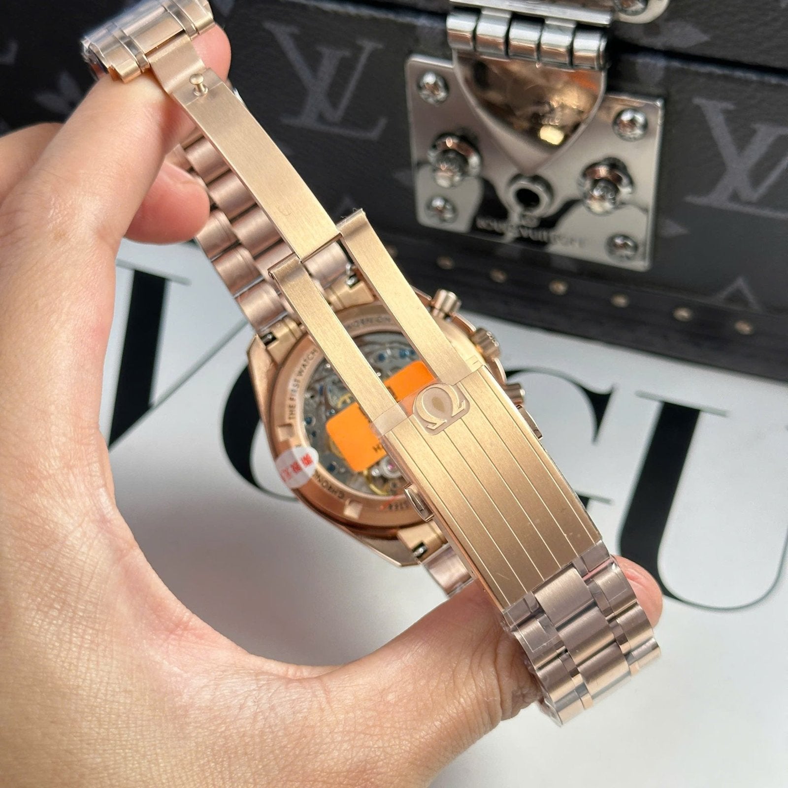 Omega Watch SpeedMaster MoonWatch Rose Gold 42mm
