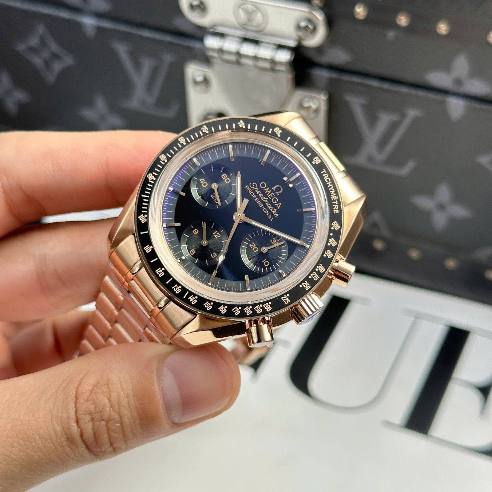 Omega Watch SpeedMaster MoonWatch Rose Gold 42mm