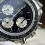 Omega Speedmaster Moonwatch Chronograph Black Dial Metal Wire Watch 42mm