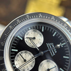 Omega Speedmaster Moonwatch Chronograph Black Dial Metal Wire Watch 42mm