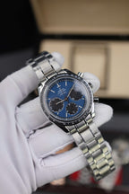 Omega Speedmaster Watch Racing Chronograph Dial Blue 40mm