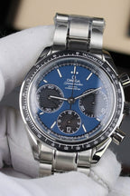Omega Speedmaster Watch Racing Chronograph Dial Blue 40mm
