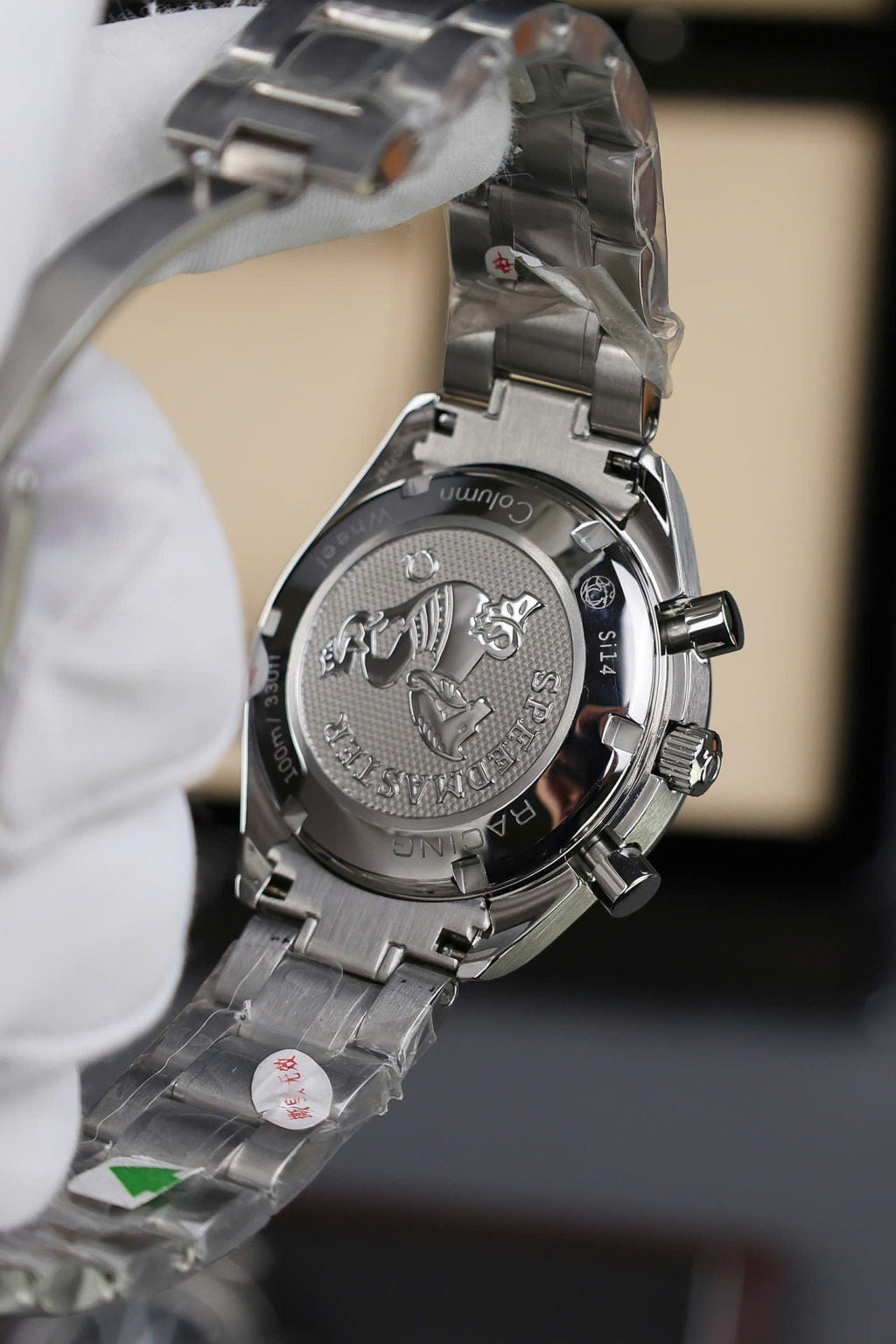 Omega Speedmaster Watch Racing Chronograph Gray Dial 40mm