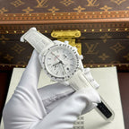 Omega Speedmaster White Side of The Moon White Ceramic Watch 44mm