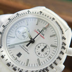 Omega Speedmaster White Side of The Moon White Ceramic Watch 44mm