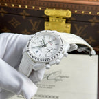 Omega Speedmaster White Side of The Moon White Ceramic Watch 44mm