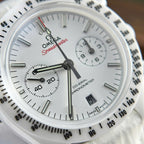 Omega Speedmaster White Side of The Moon White Ceramic Watch 44mm