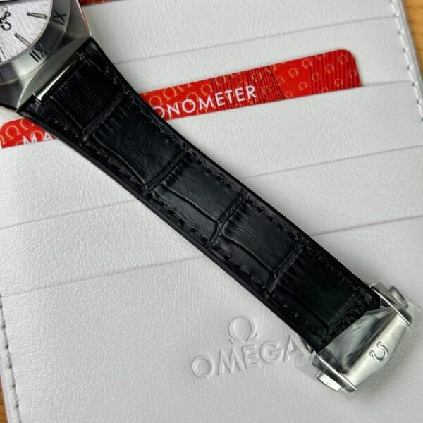 Omega Watch Constellation White Dial Leather Strap 41mm