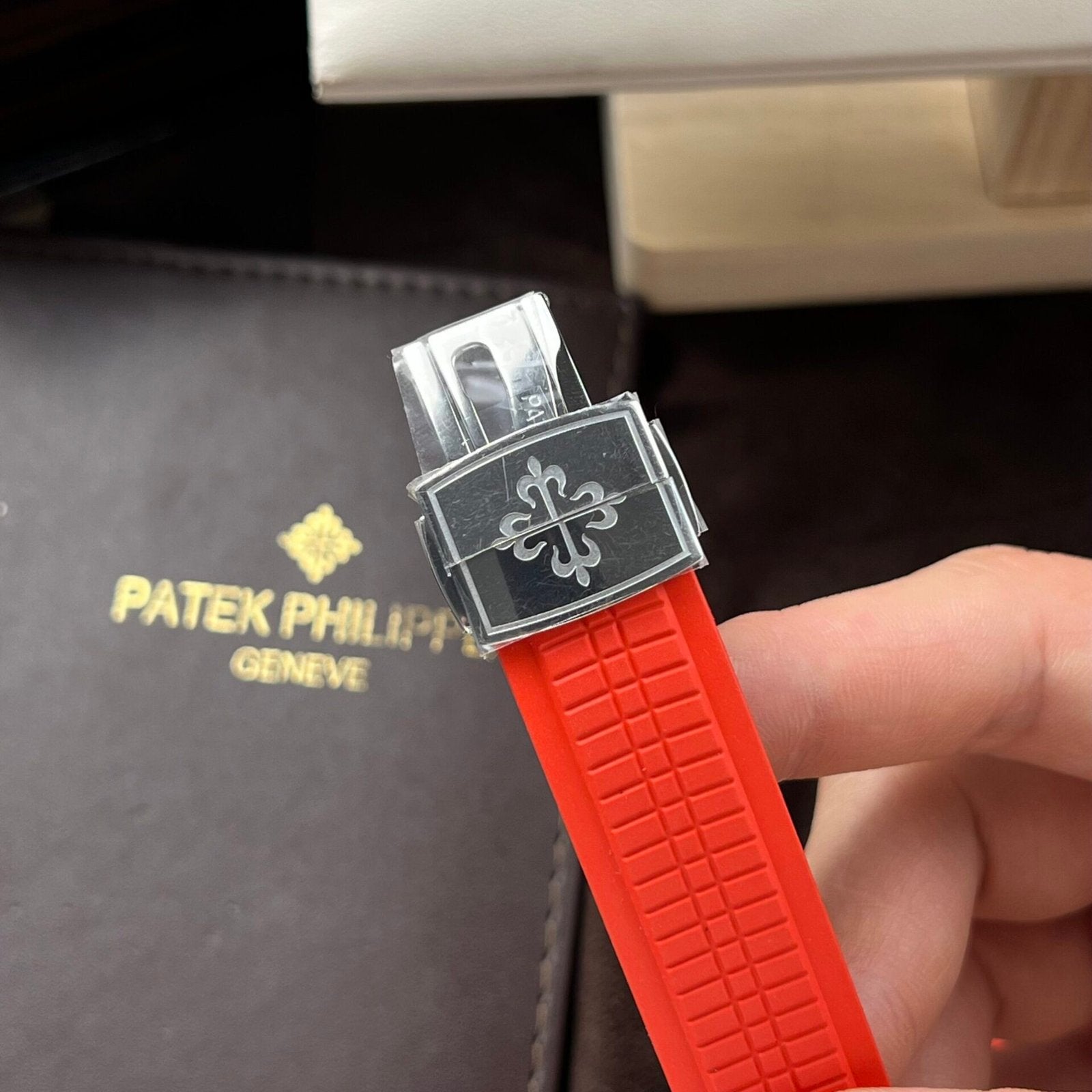 Patek Philippe Watch Aquanaut 5167A Red Rubber Strap 40mm