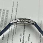 Patek Philippe Watch Aquanaut 5168G Moissanite Baguette Diamonds Blue Dial 42.2mm