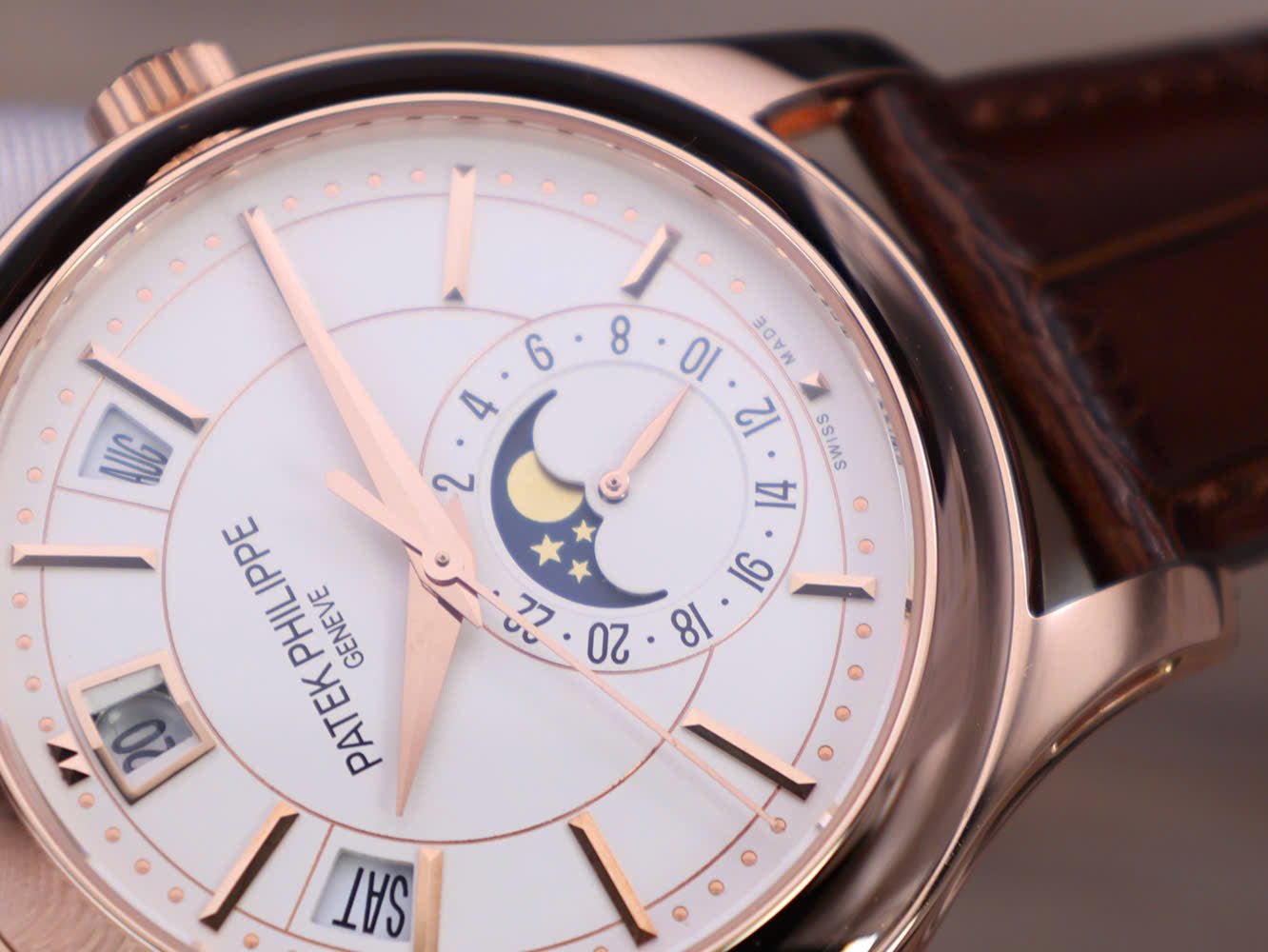 Patek Philippe 5205R 18K Rose Gold Wrapped Watch 40mm