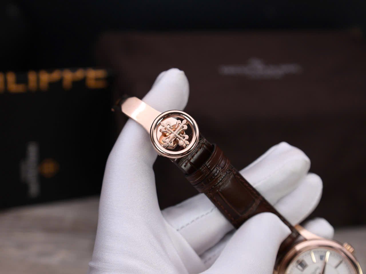 Patek Philippe 5205R 18K Rose Gold Wrapped Watch 40mm