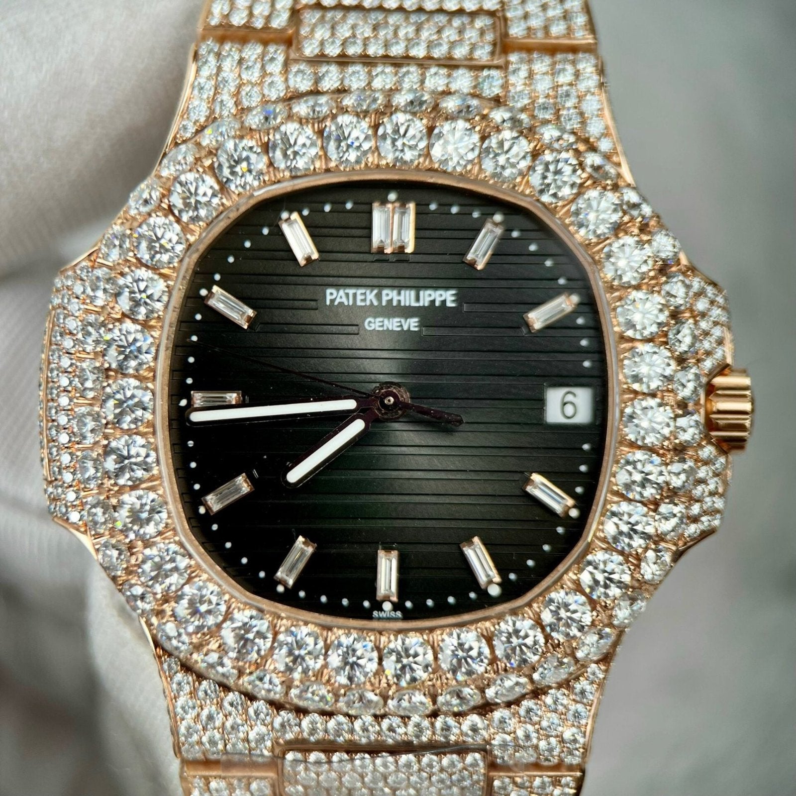Patek Philippe 5711 Watch With Moissanite Diamond 40mm