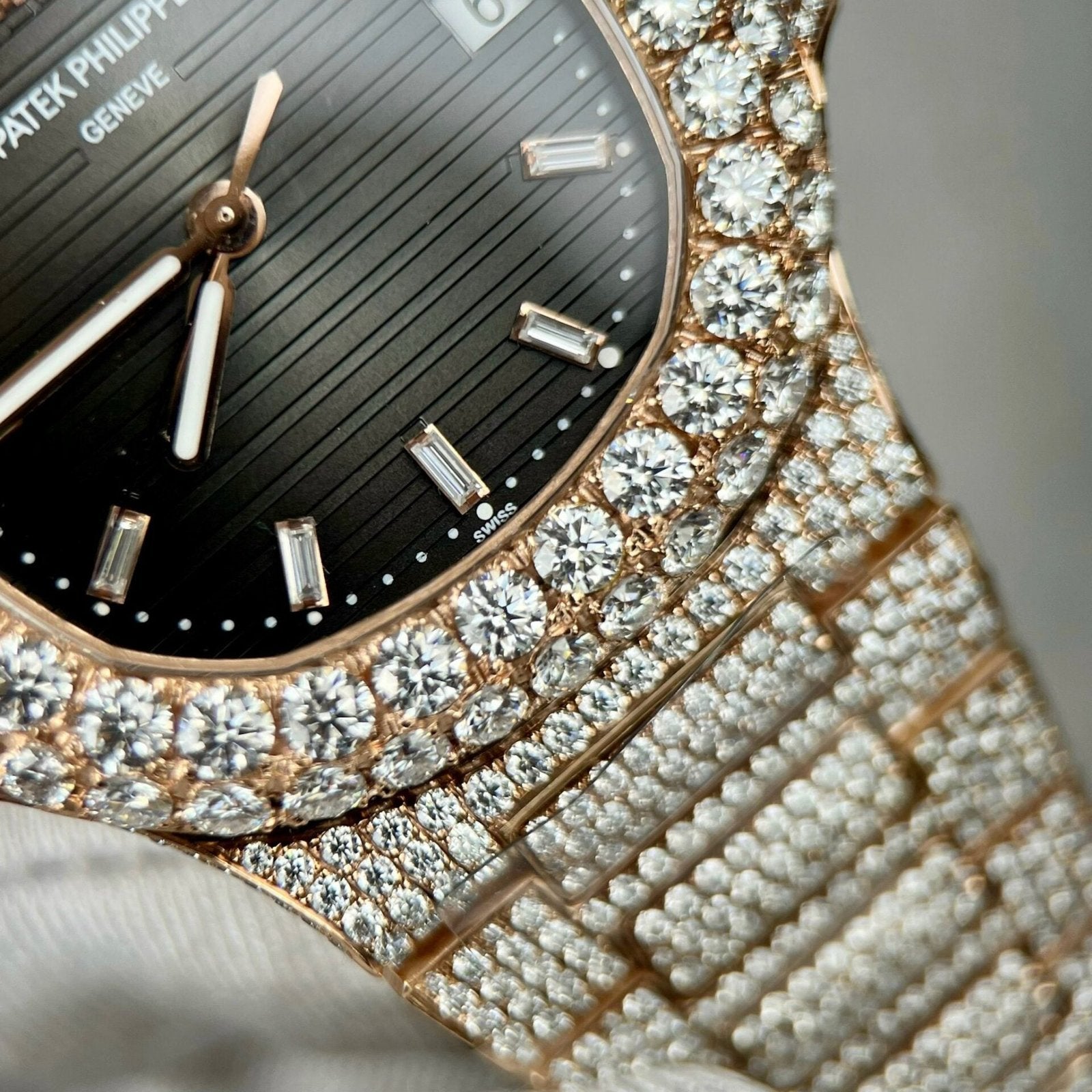 Patek Philippe 5711 Watch With Moissanite Diamond 40mm
