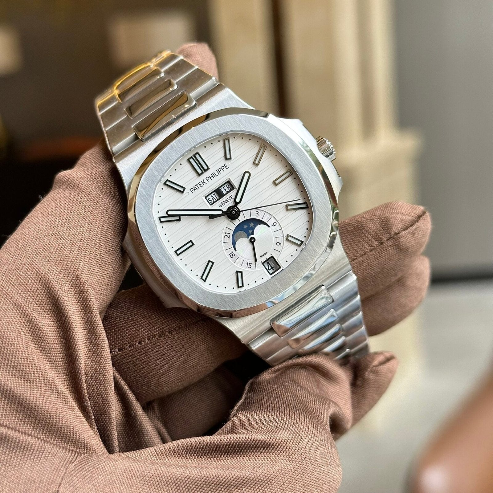 Patek Philippe 5726 White Dial Watch 40.5mm