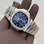Patek Philippe 5726G Watch Steel Strap Blue Dial 40.5mm