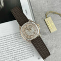 Patek Philippe Aquanaut 5062 Watch Gold Wrapped Moissanite 35.6mm