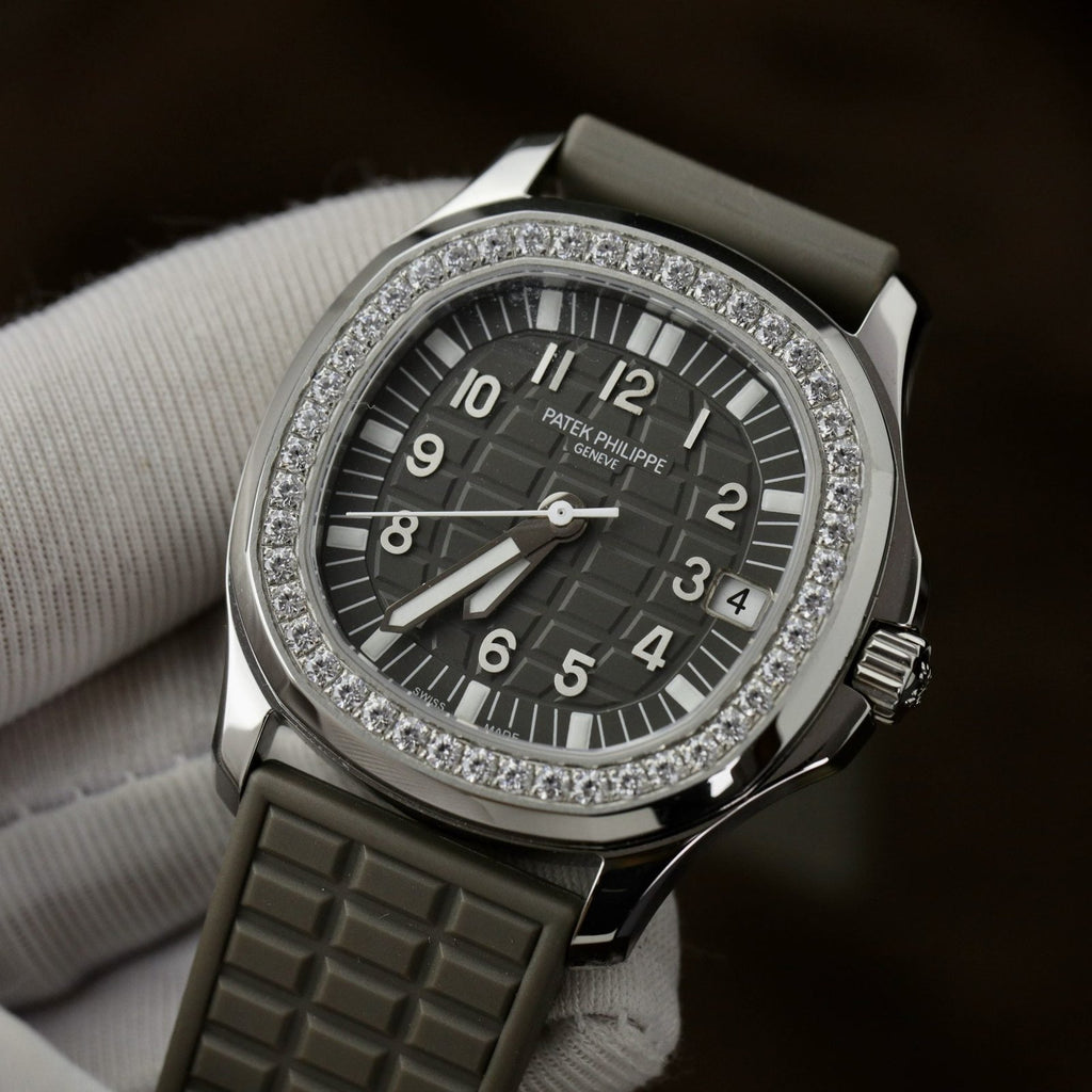 Patek Philippe Watch Aquanaut 5067 Gray Dial Rubber Strap 35.6mm