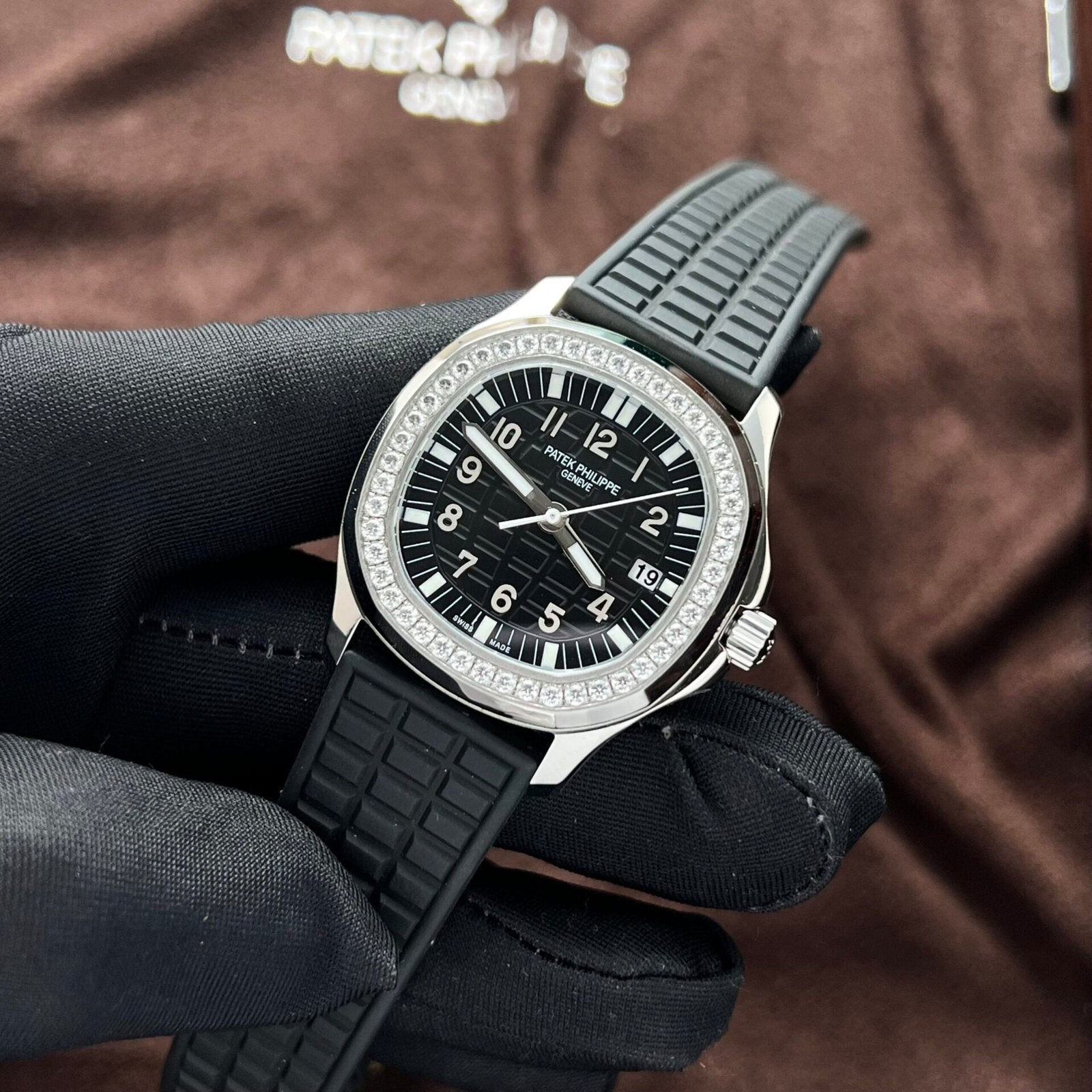 Patek Philippe Watch Aquanaut 5067 Black Dial Rubber Strap 35.6mm