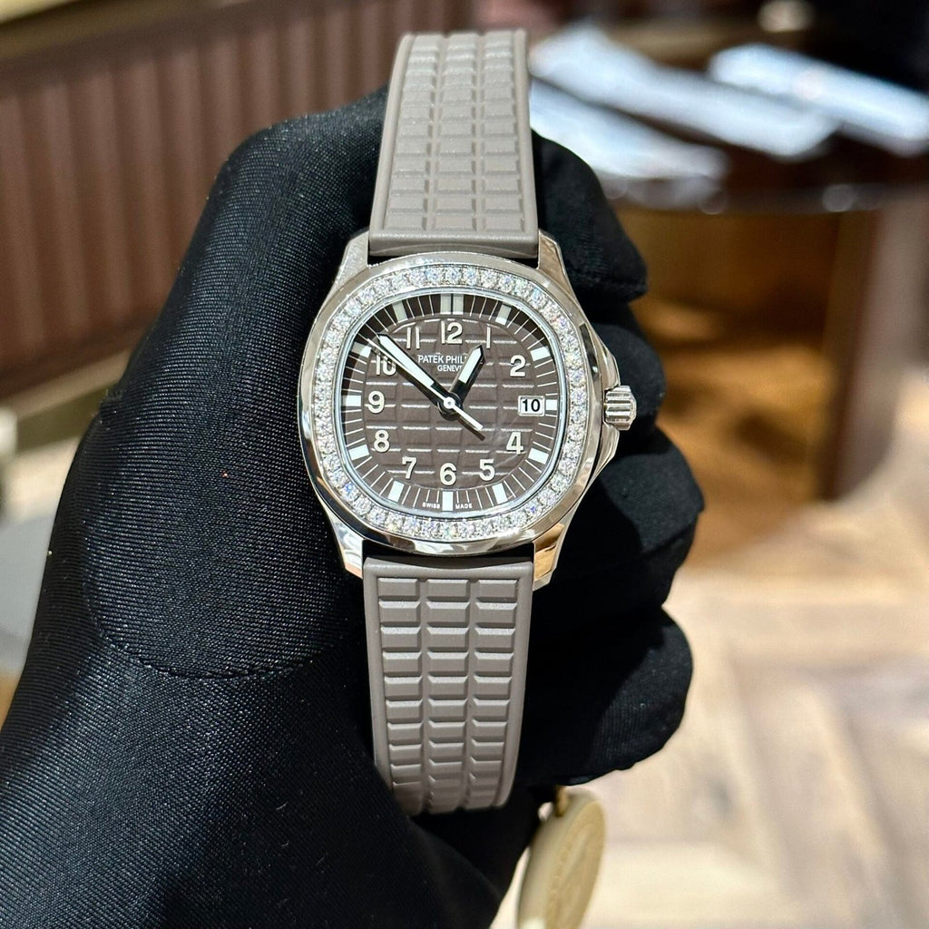 Patek Philippe Watch Aquanaut 5067A Moissanite Diamonds 35.6mm