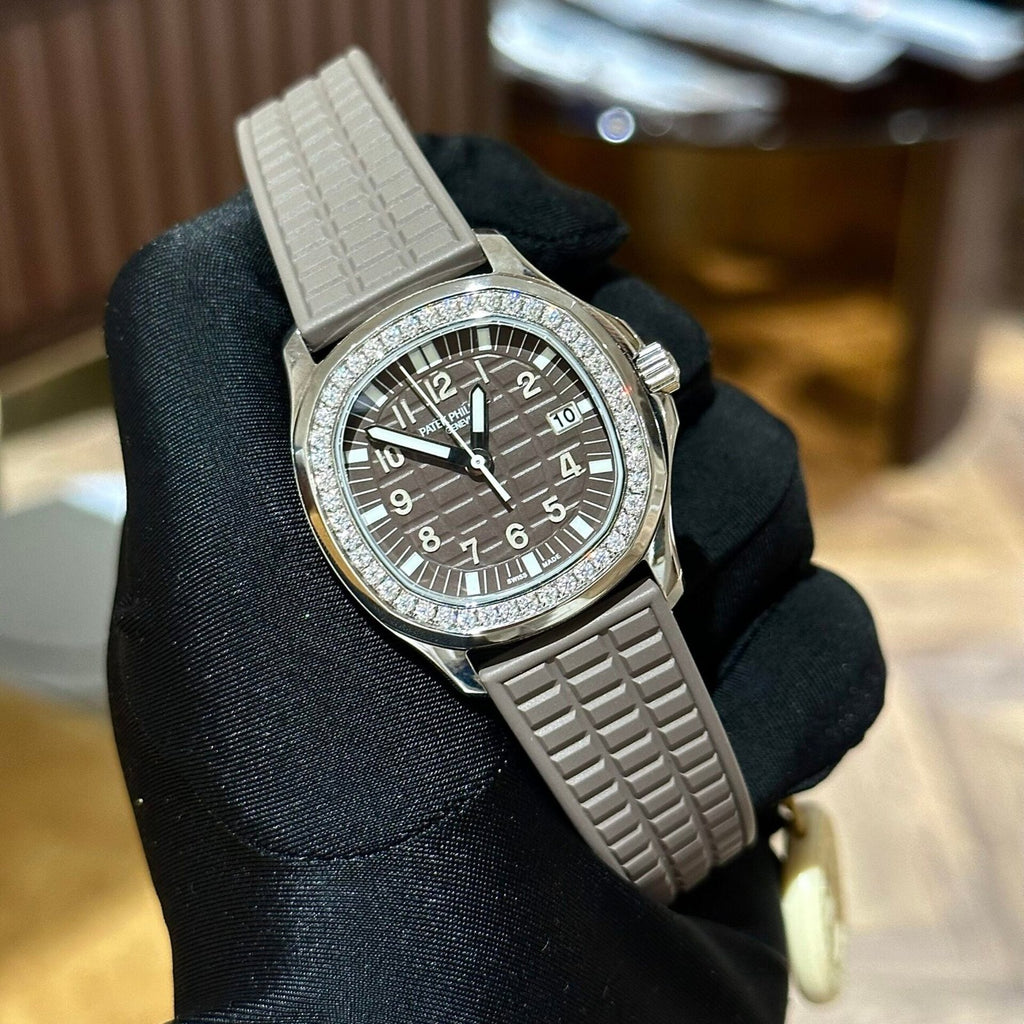 Patek Philippe Watch Aquanaut 5067A Moissanite Diamonds 35.6mm
