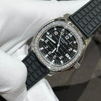 Patek Philippe Aquanaut 5067A Watch Moissanite Diamond Black 35.6mm