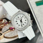 Patek Philippe Watch Aquanaut 5069G Full Moissanite Diamonds 35.2mm